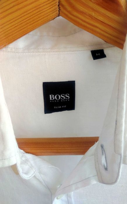 Сорочка з льону Hugo Boss