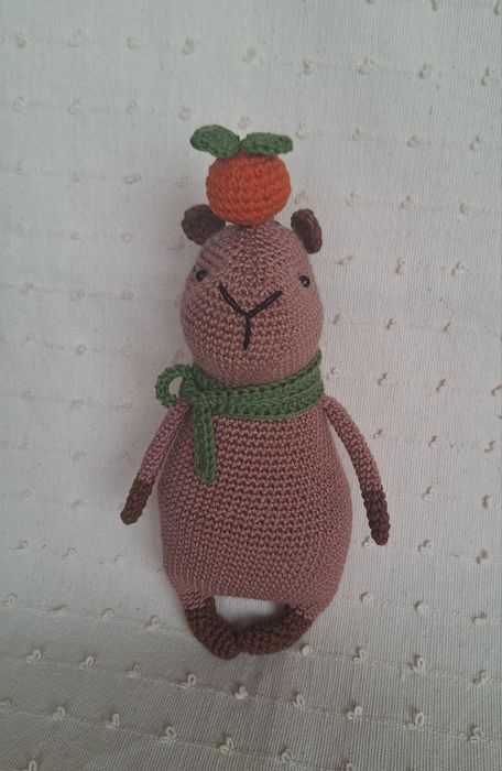 Kapibara szydełkowa amigurumi, maskotka, dekoracja, prezent