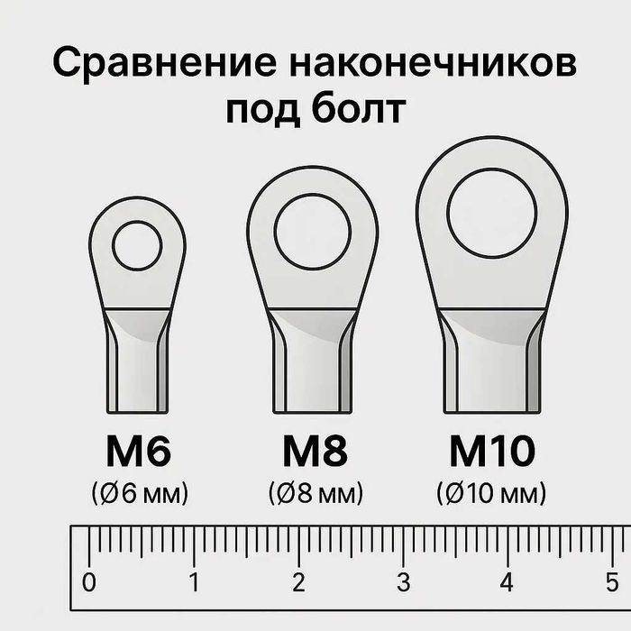 КАБЕЛЬ для Акумулятора Інвертора АКБ Силовые ПРОВОДА Перемички Клемы