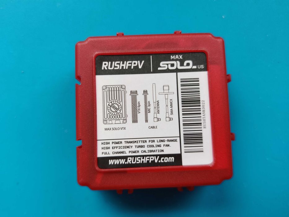 VTX Rush Max Solo 2500mW 2.5W 5.8GHz відеопередавач FPV RushFPV