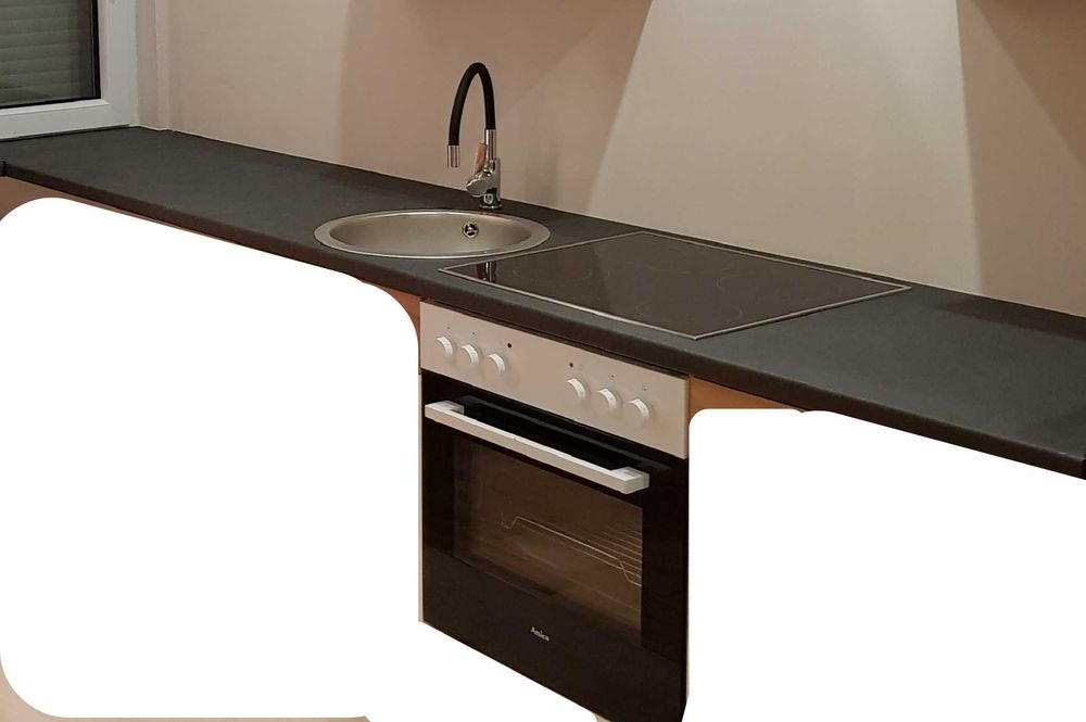 Blat kuchenny + zlewozmywak +kran, piekarnik+płyta elektryczna