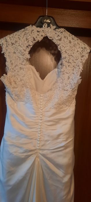 Suknia ślubna, ślub cywilny, ecru