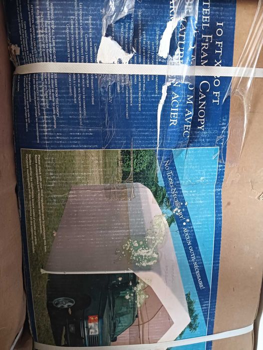 Tenda garagem de jardim