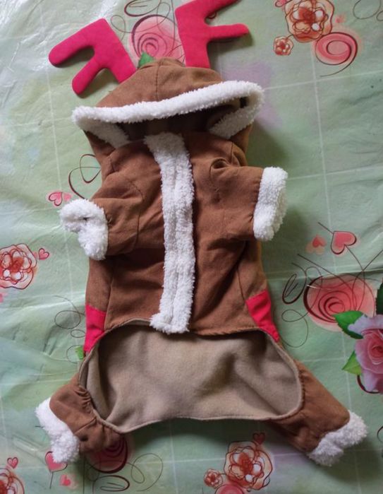 Фірмовий новорічний комбінезон   для маленької собачки