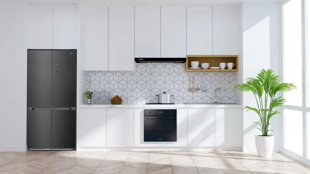 Lodówka Side by Side model KFRM 1991 BS Built IN firmy Kernau czarna stal nierdzewna