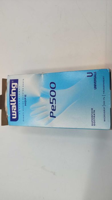 WALKING, Rękawiczki polietylenowe foliowe dla dorosłych 500 szt (AP88)