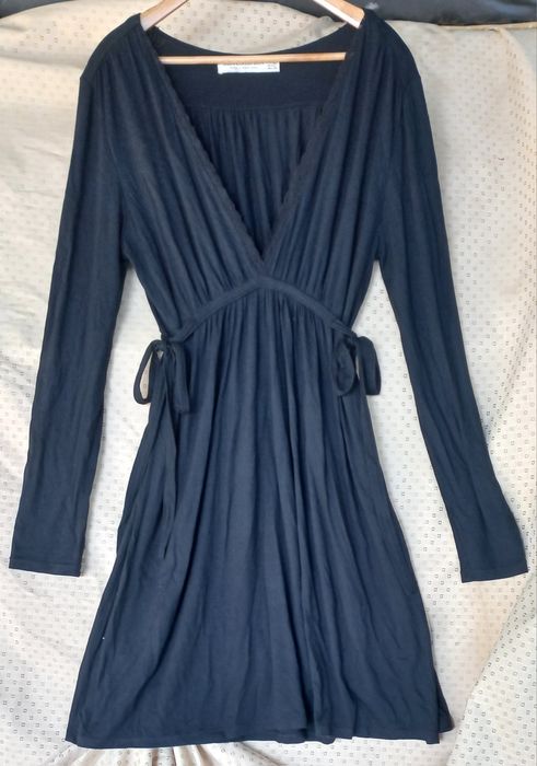 Vestido preto manga comprida