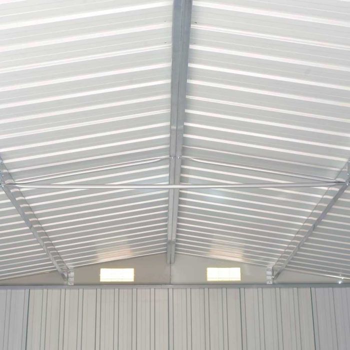 Abrigo de jardim 257x990x181 cm aço galvanizado verde