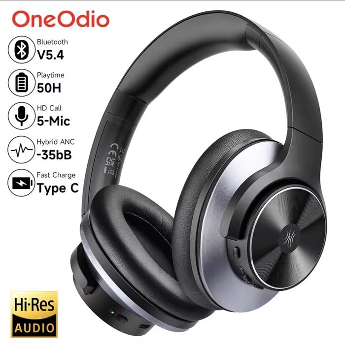 Бездротові блютуз навушники  OneOdio A10 Focus.Наушники Bluetooth 5.4