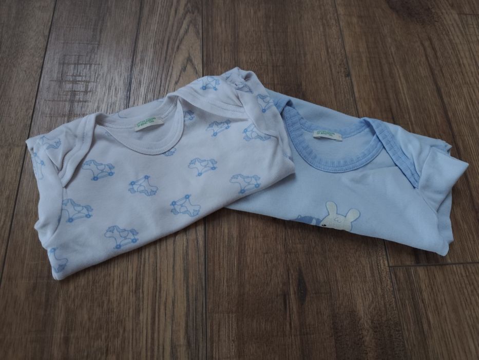Body zestaw krótki rękaw Benetton 74 super bawełna i jakość