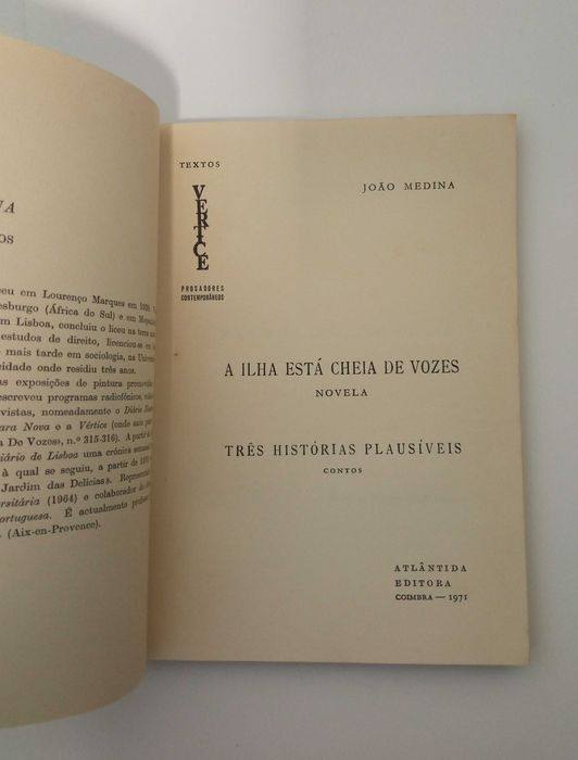 Diversos: A Ilha está cheia de vozes, de João Medina
