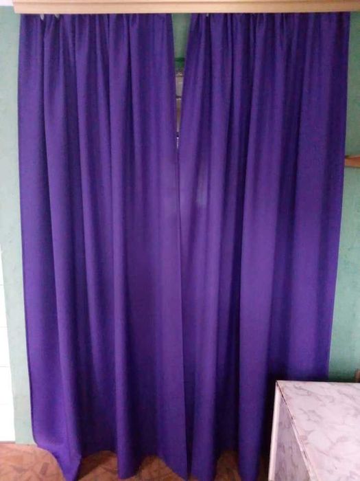 Штори готові, висотою 240 см.