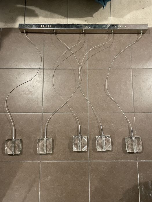 Lampa sufitowa szklana