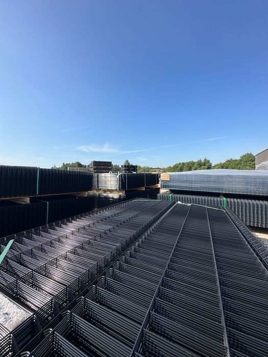 Panele Ogrodzenia Panelowe 3D KOMPLET panel słupek obejmy TRANSPORT