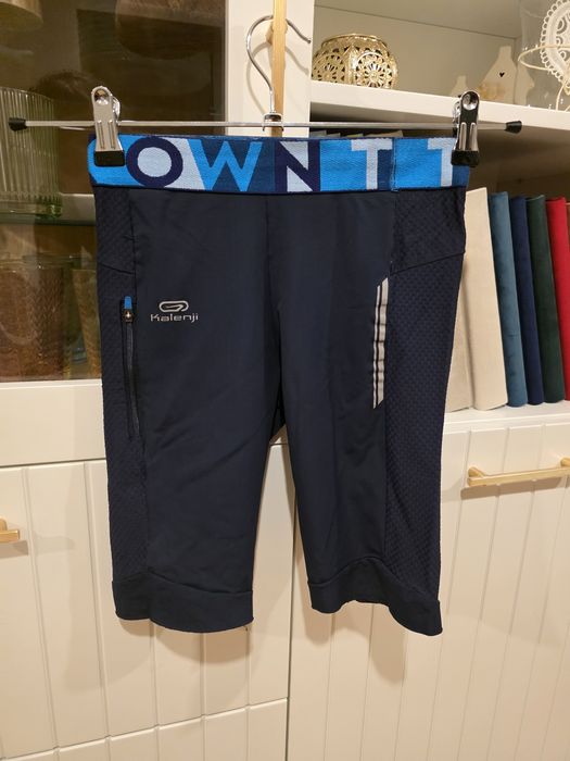 Chłopięce spodenki getry legginsy sportowe Kalenji rozm. 146