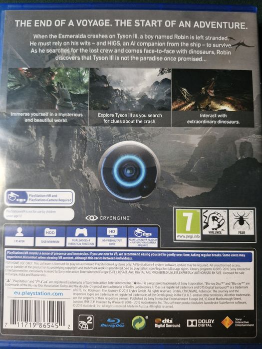 Robinson The Journey VR gra na PS4 VR