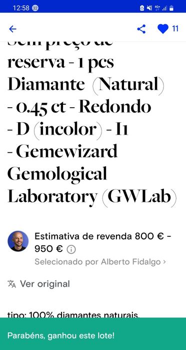 Diamante natural