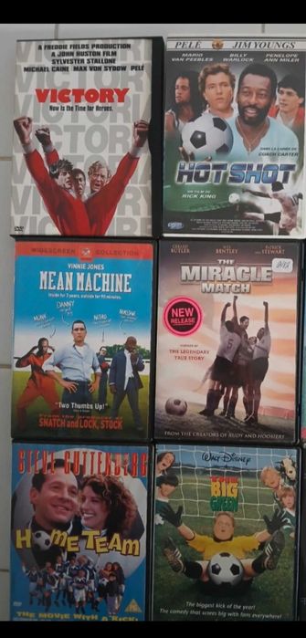 Filmes relacionados com o Tema Futebol.
Língua e/ou Legendas em Inglês