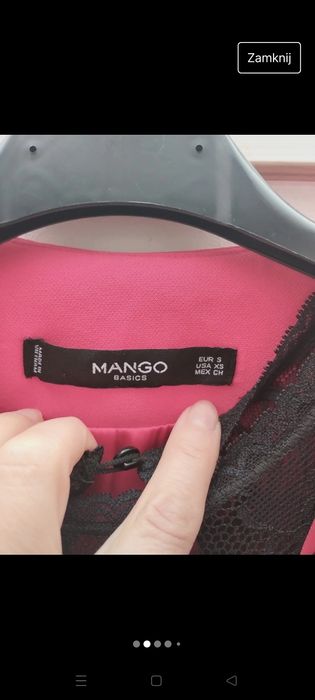 Żakiet Mango z długim rękawem s