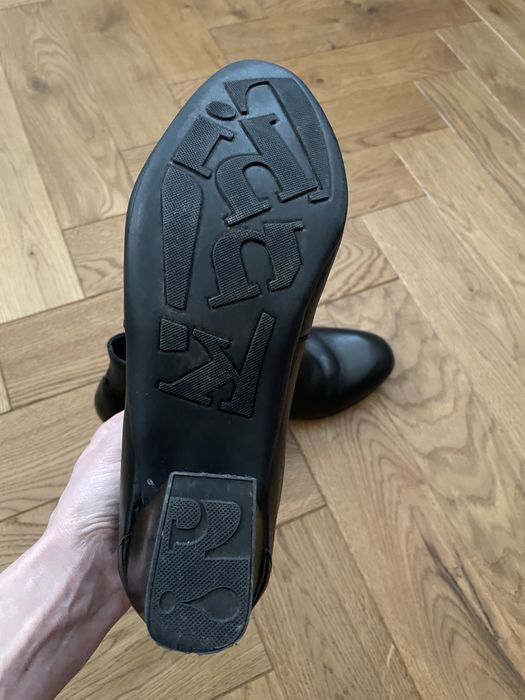 Botki Think! r.38,5/39 skóra naturalna designerski obcas