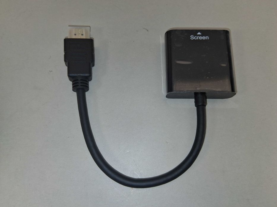 N167 Adapter Konwerter BENFEI HDMI Do VGA Z Audio Czarny