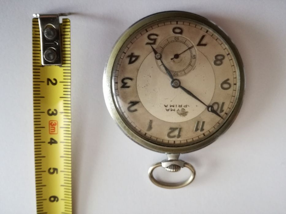 Relógio Bolso Coleção "CYMA PRIMA" Anos 40/50- 15 Jewels Swiss Made