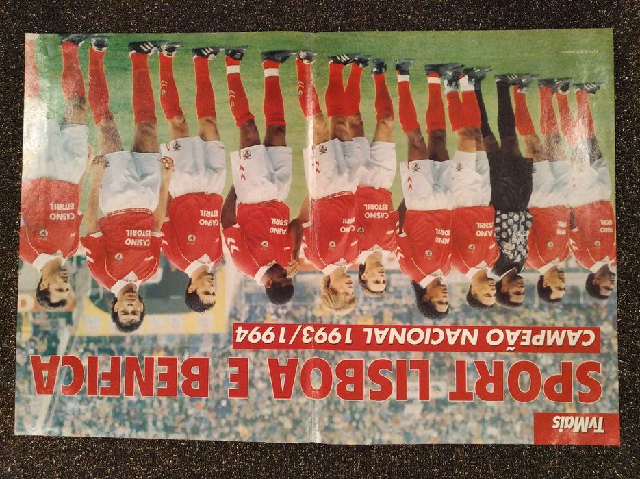 Posters de futebol dos anos 80-90: Benfica, Porto, Sporting