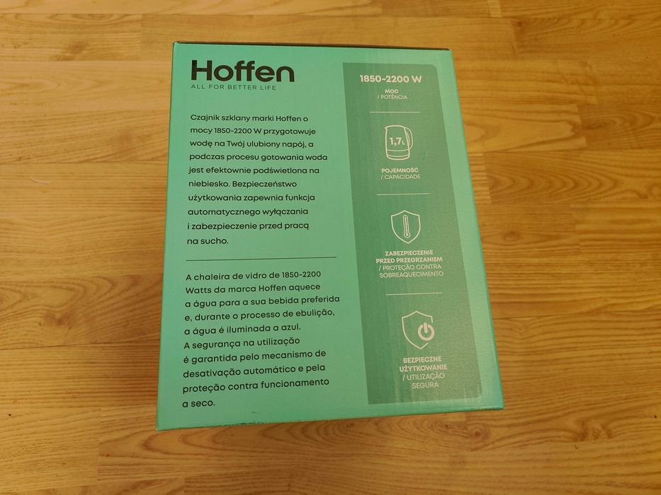 Czajnik elektryczny szklany