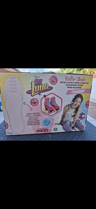 Patins e proteções Soy Luna como NOVOS