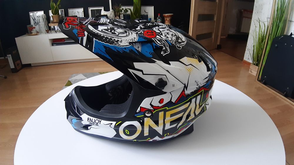 Kask O'NEAL BACKFLIP Villain white junior MTB