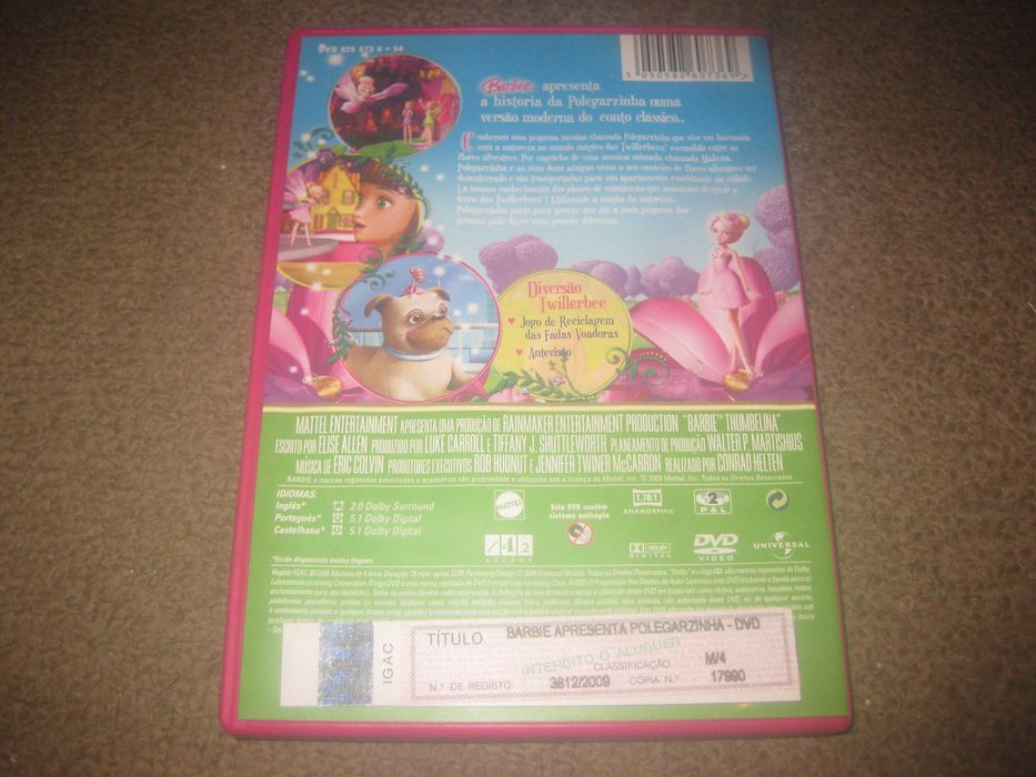 DVD "Barbie Apresenta Polegarzinha"