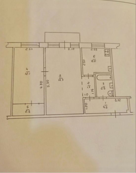 Продається 2 кімнатна квартира в районі Річпорту.