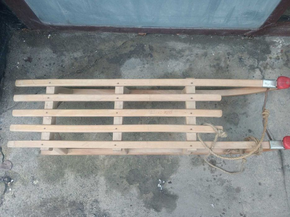 sanki drewniane długie Davos