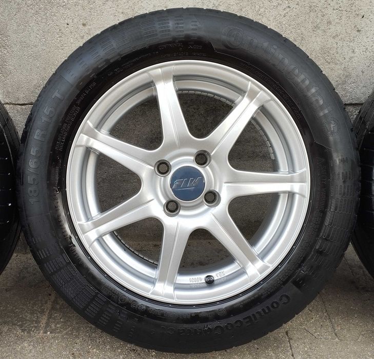 Super piękne felgi aluminiowe 15 cali 4x100 + opony CONTINENTAL gratis