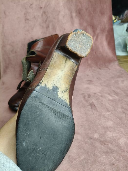 Stare skórzane buty PRL 184