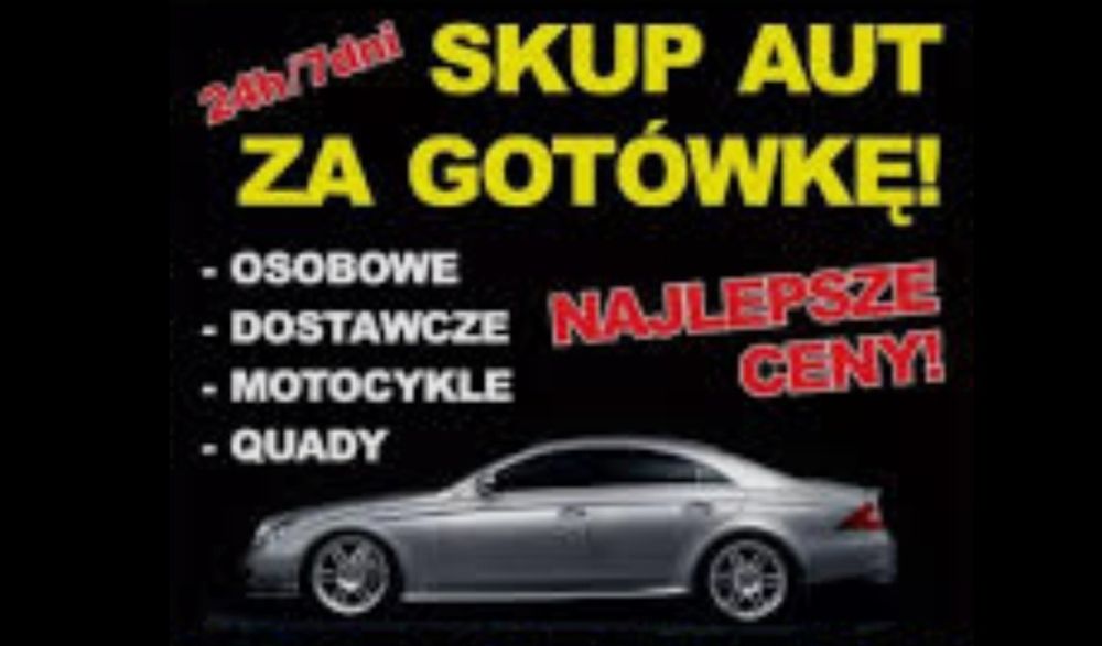 Skup aut /samochodów•Najlepsze ceny•Szybki odbiór•Każdy stan
