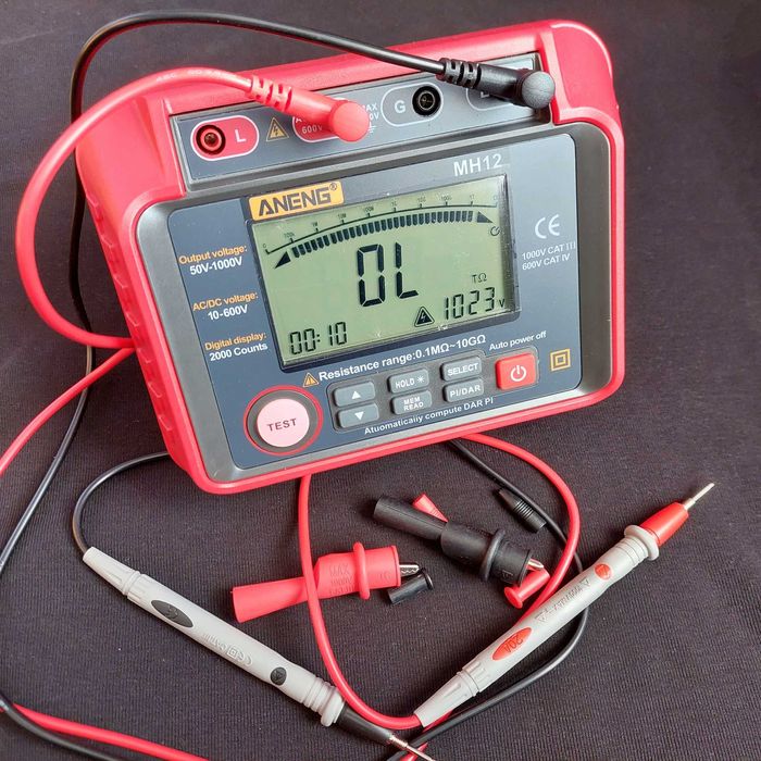 Мегомметр для проверки изоляции и заземления мегометр Aneng MH12 PRO