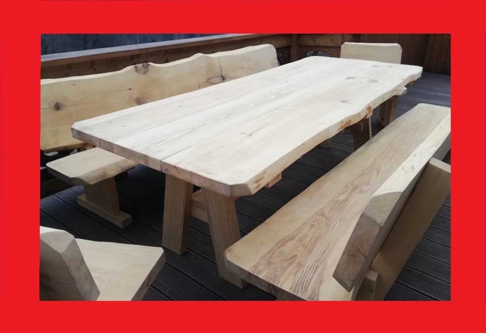 PRODUCENT | Góralskie Meble Ogrodowe z litego drewna | meble do ogrodu | komplet GÓRAL