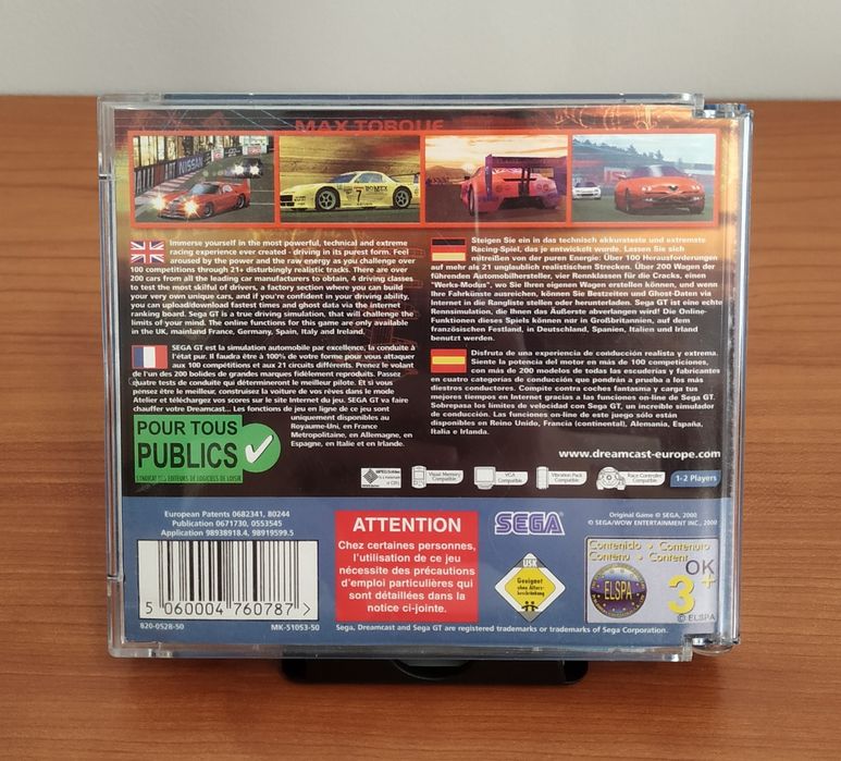 Jogo SEGA GT para SEGA Dreamcast