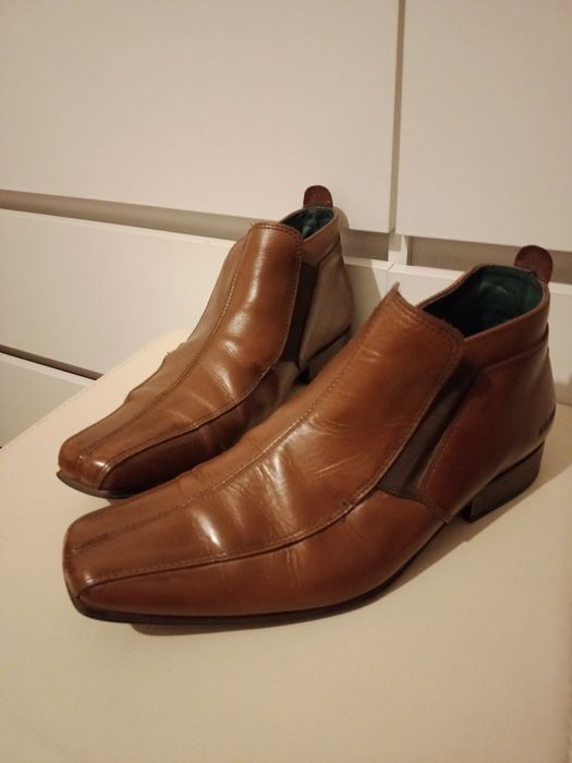 Buty botki półbuty męskie skórzane rozmiar 41-42