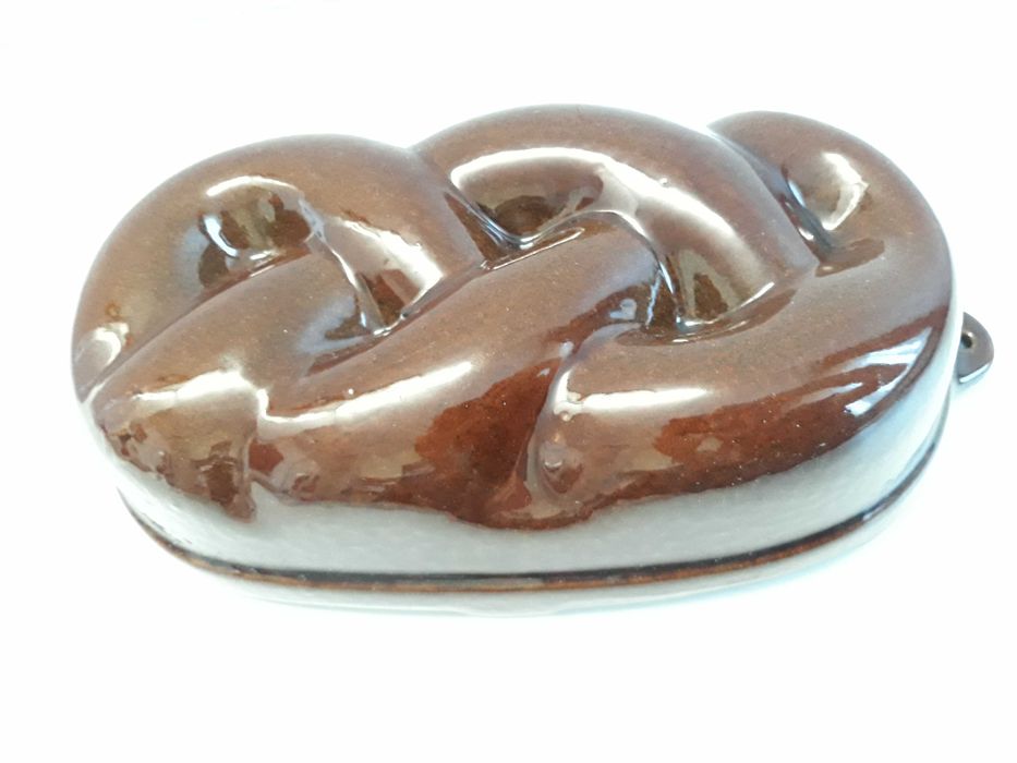 Retro forma ceramiczna do pieczenia ciasta