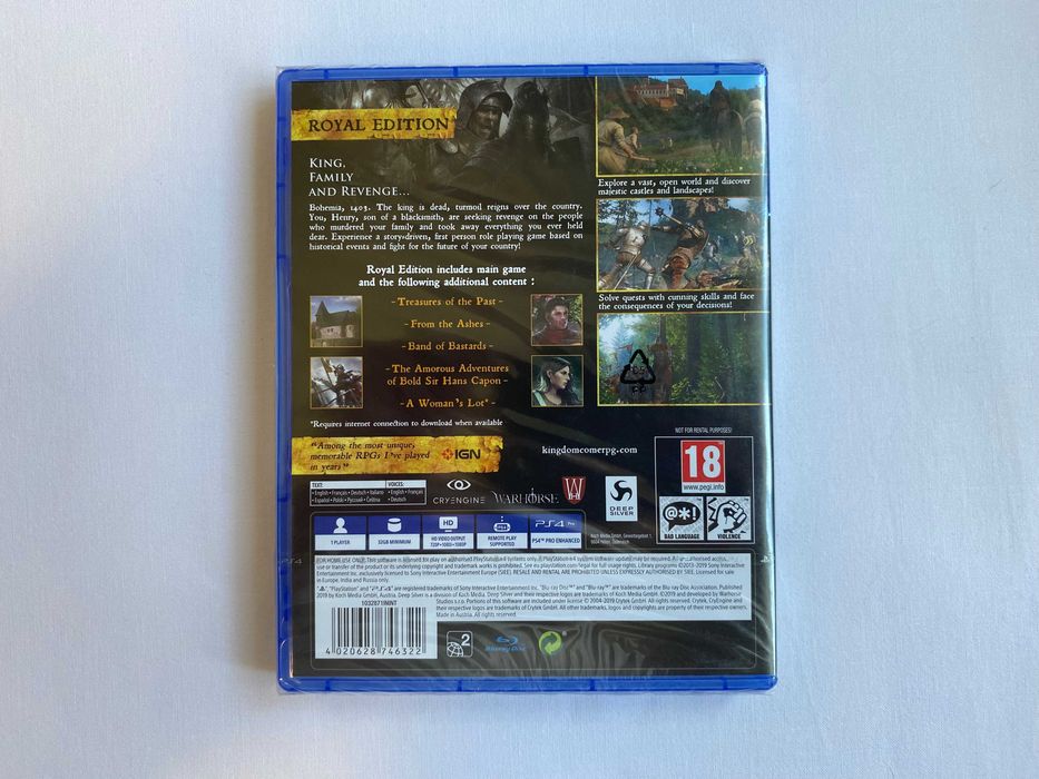 Kingdom Come Deliverance RUS игра гра playstation 4 5 PS4 PS5 (НОВА)