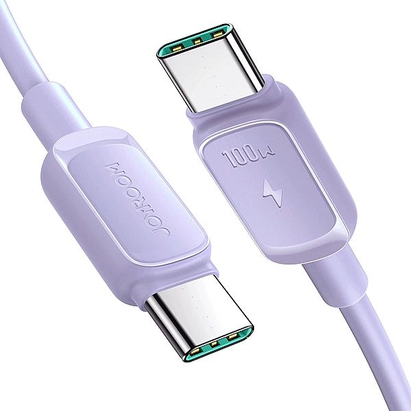 Kabel Joyroom S-CC100A14 USB-C - USB-C 100W 480Mb/s 1,2m - fioletowy