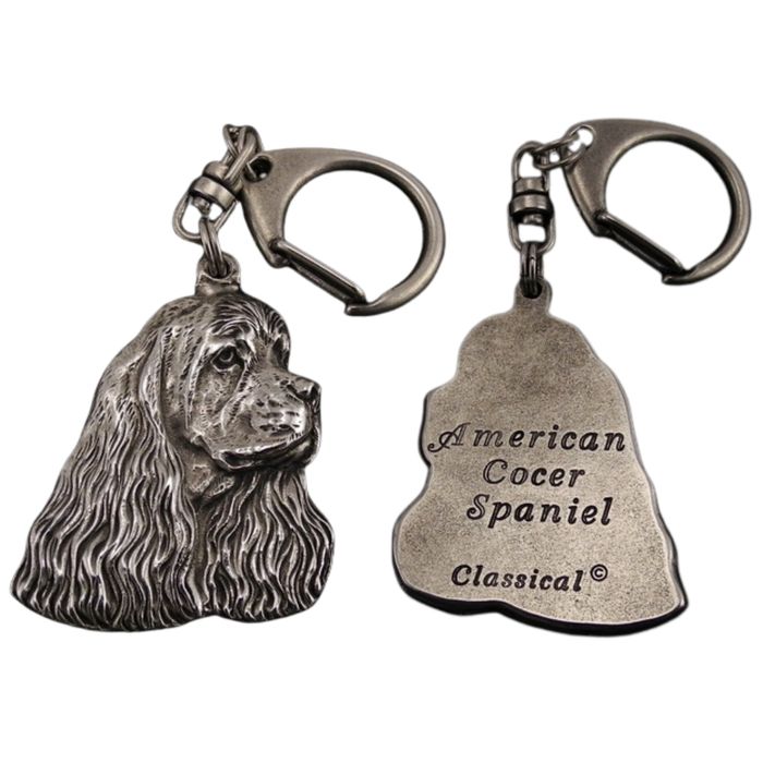 Cocker spaniel amerykański brelok posrebrzany Art-Dog