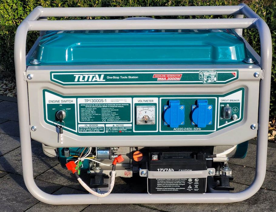 Бензиновий генератор 1-фазний 3kw TOTAL TP130005-1. Стартер!