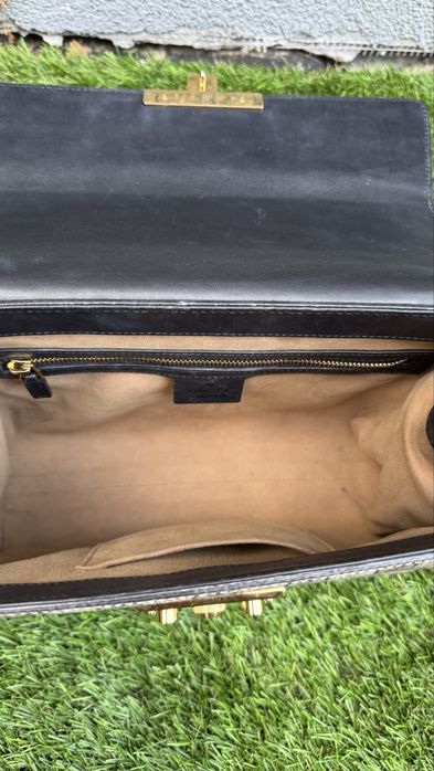 Carteira Gucci Padlock GG Supreme Small Shoulder Bag