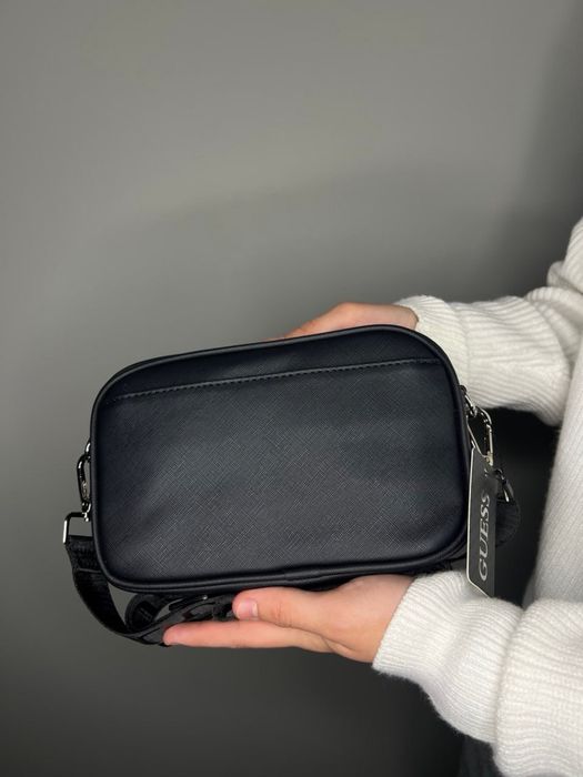 Чоловіча сумка Guess через плече | Клатч Гесс месенджер барсетка 2в1