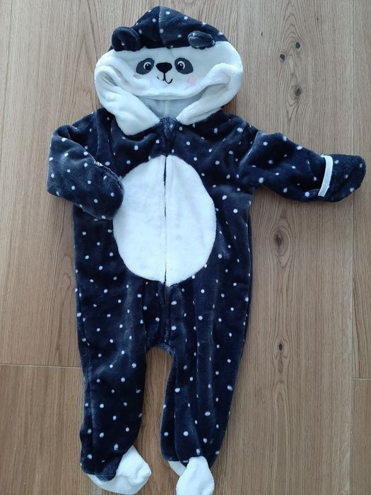 Kombinezon niemowlęcy polarowy panda