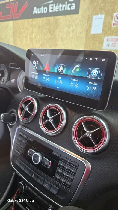 Tela Android 14 com GPS Mercedes Classe A/CLA/GLA (Artigo Novo)