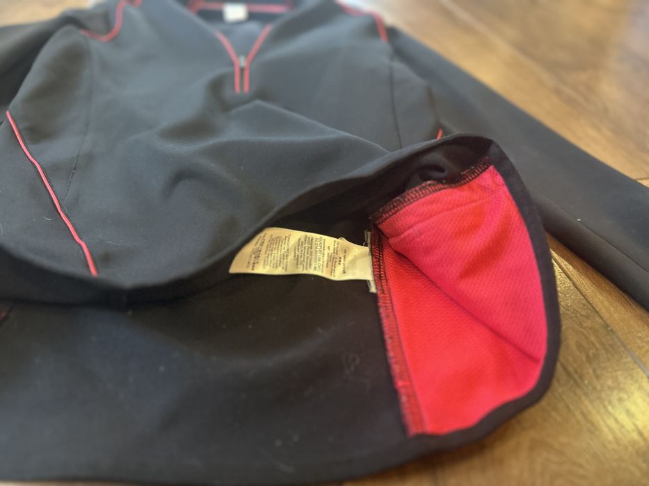 Bluza termiczna termo czarna damska half zip